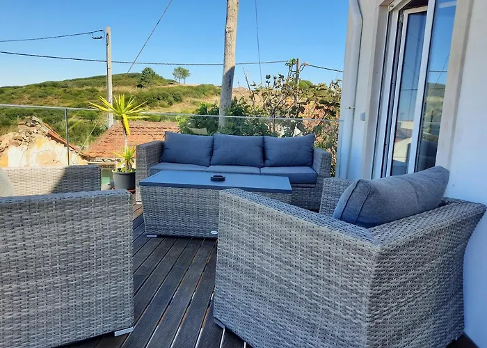 Sunflower Sea View With Magnificent Terrace In Serra Da Pescaria, - Portugal Ferienhaus Nazaré